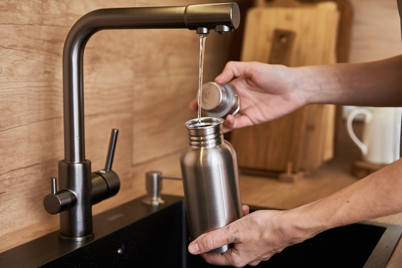 open faucet