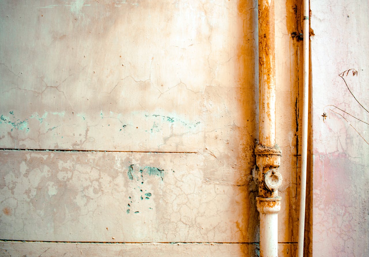old cast iron pipes